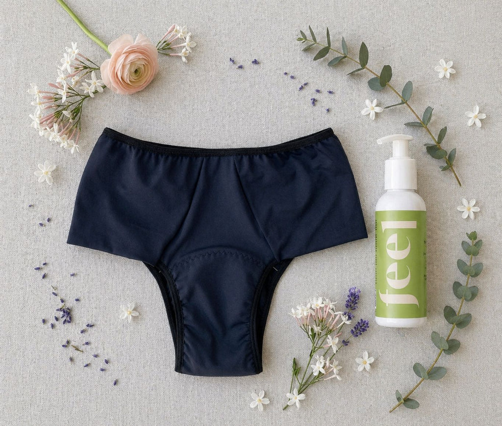 Kit Calcinha Absorvente Confort + Sabonete Íntimo Fresh