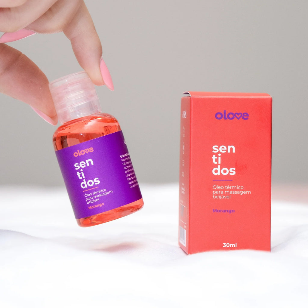 Óleo Beijável Sentidos Morango Hot 30 ml